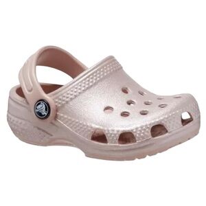 CROCS Pink Water Shoes with Ventilation Holes and Rotating Heel Strap